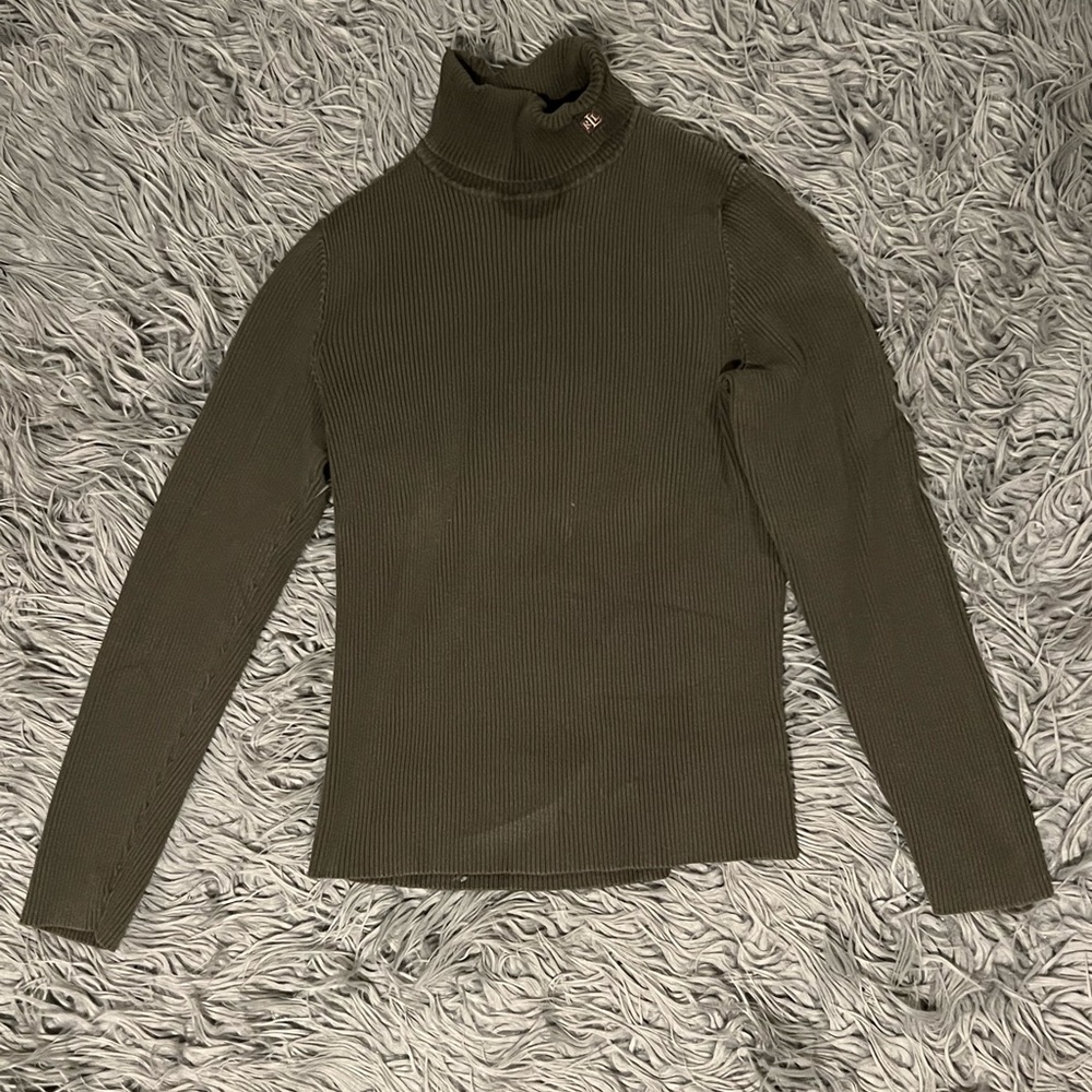 Lauren Ralph Lauren Green Turtleneck Sweater